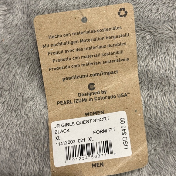 Pearl Izumi jr girls padded bike shorts Youth XL - Picture 6 of 7